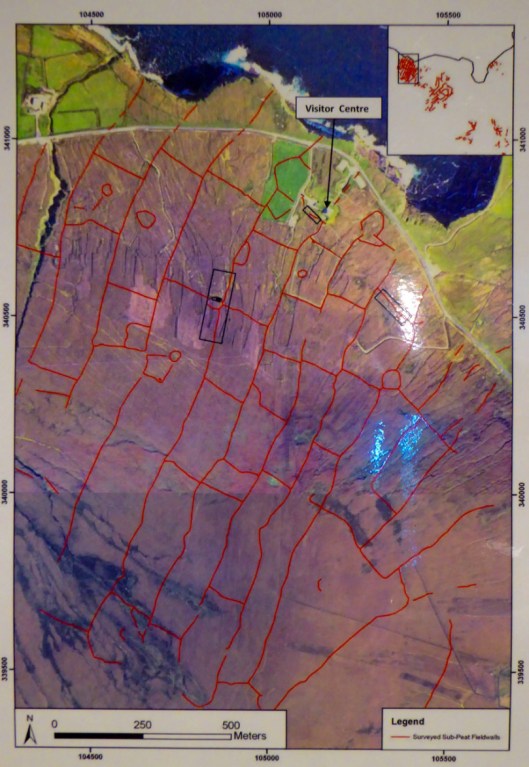 The extent of the fields around the Visitor Centre