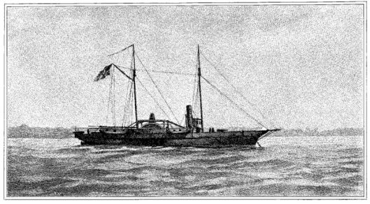 The USS Hetzel. The crew donated $25 to the Irish Relief Fund during the American Civil War (United States Navy)
