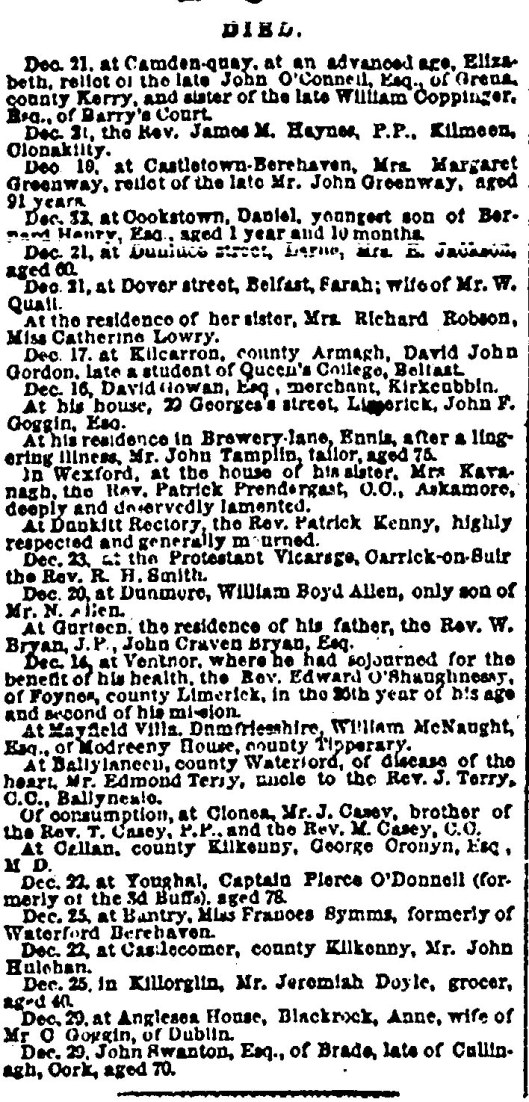 John Swanton, Brade Death Januaray 23 1864 (1)